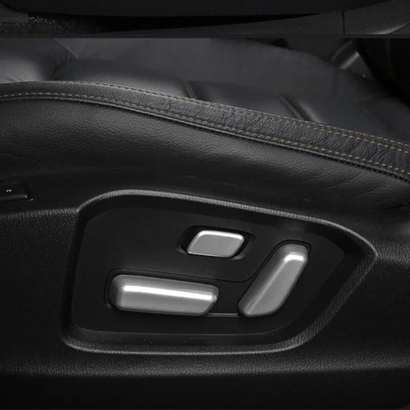 5pcs Carbon Fibre for Mazda 6 Atenza M6 2017 2018 Interior Power Seat Adjustment Switch Cover Trims Car Styling Auto Accessories