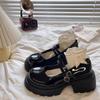 Platform Small Leather Shoes Women's Spring and Autumn Love Buckle Women's Light Mouth High Heel Mary Jane Single Shoes