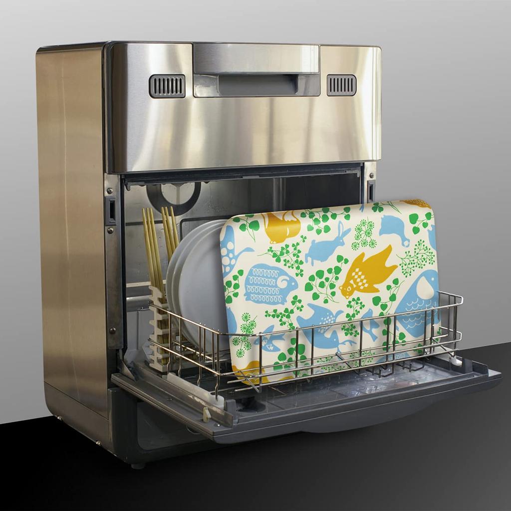 Tatsucraft SR Luncheon Tray, Large, 39cm, Web Original Model, Animal Design, Dishwasher and Microwave Safe, Stylish Nordic Style, Plastic,