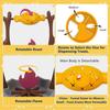 Cat Treat-Dispensing Slow Puzzle Feeder Bowls,Unique Rotatable Roast and Flame,Cognitive Training Game,Enrichment Interactive Stimulation Toys for Ind