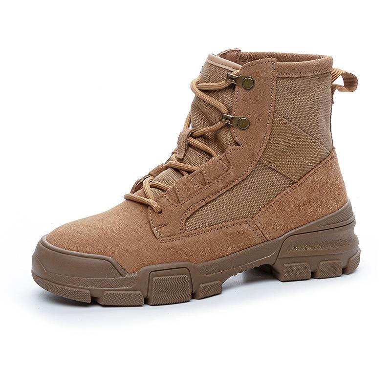 

Couple Martin boots women s autumn new leather tooling desert short boots outdoor mountaineering boots men 35