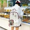 Schoolbag College Cute Graffiti School Bag Dachshund Dog Large Capacity Student Backpack Transparent Bar Bundling Board Pain Bag Backpack