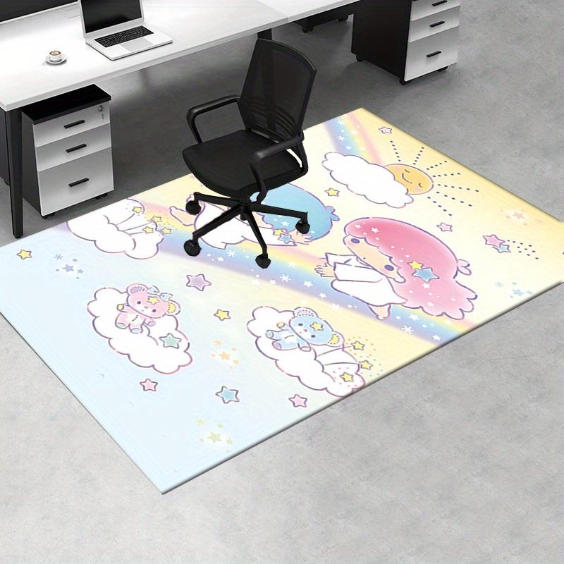 Office Rug "Little Twin Stars", "Kawaii" Anti-Slip Rug, Machine Washable for Living Room, Bedroom, Office, Multiple Sizes, Bedroom Mat, Decorative Mat
