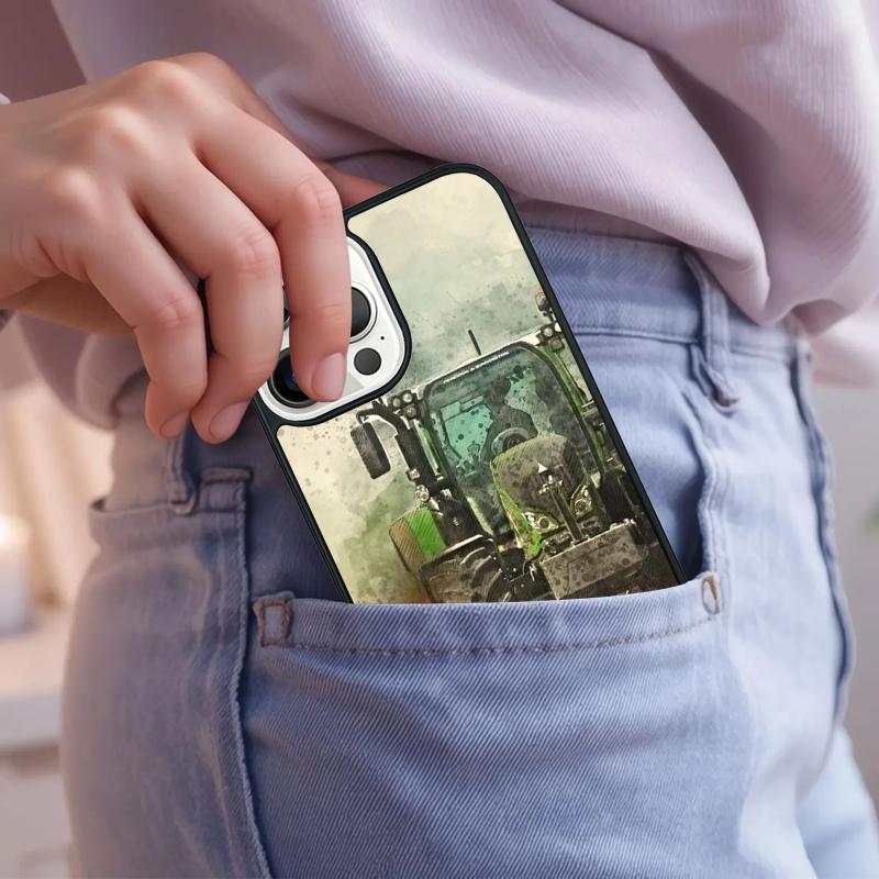 Farm Vehicle Tractor Phone Case For iPhone 17 Air 15 16e 14 13 Pro Max Coque 12 11 Pro Max PLUS cover