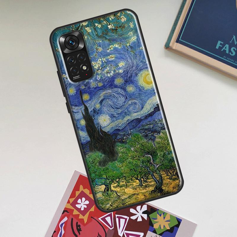 Oil Painting Van Gogh Case For Xiaomi Redmi Note 13 14 Pro 12 11 10 15 Pro Plus Redmi 15C 14C 13C 10C 12C 15 Cover