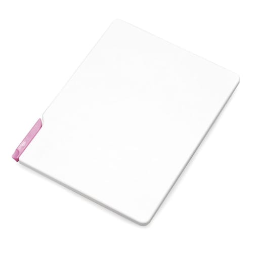 Tonbo Standing Cutting Board, Made In Japan, 35cm Wide X 26cm Deep X 1.3cm High, Antibacterial, Wide, with Stand, White & Pink, Shinki Synthetic