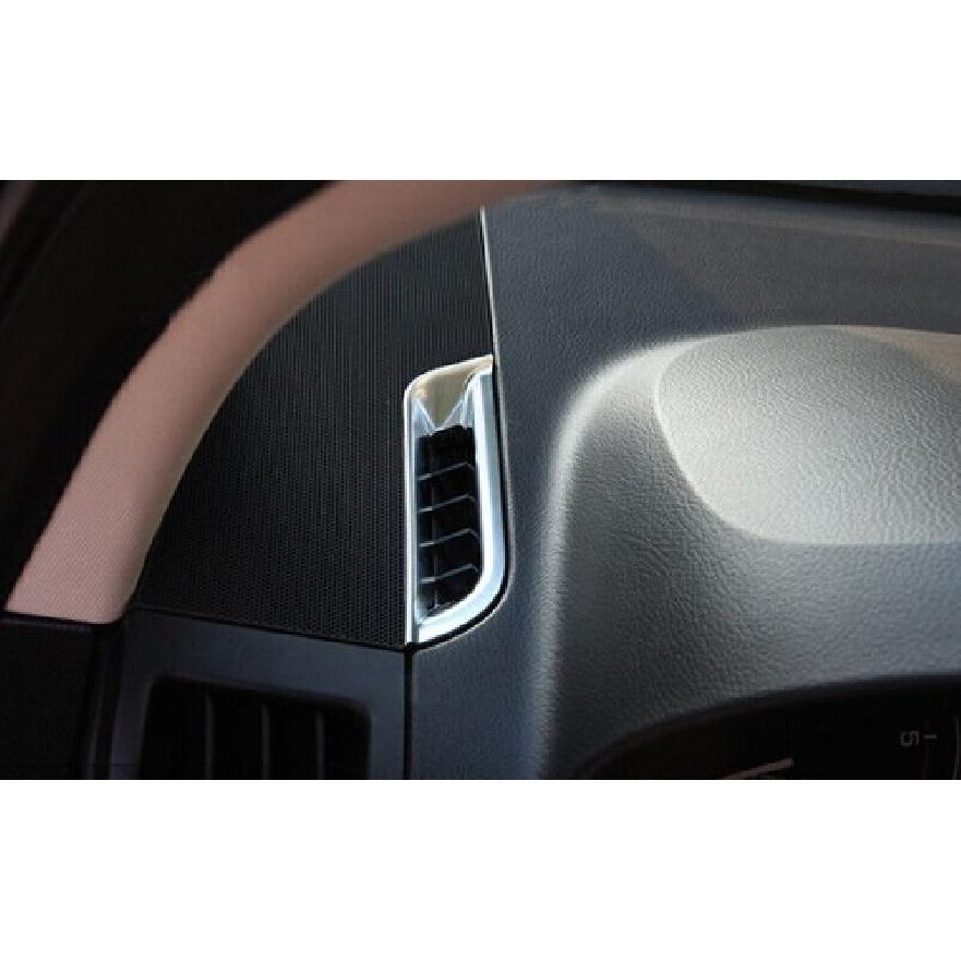 2008-2015 2X Left And Right Air Outlet Vent Trim Matte Silver For Land Rover LR2