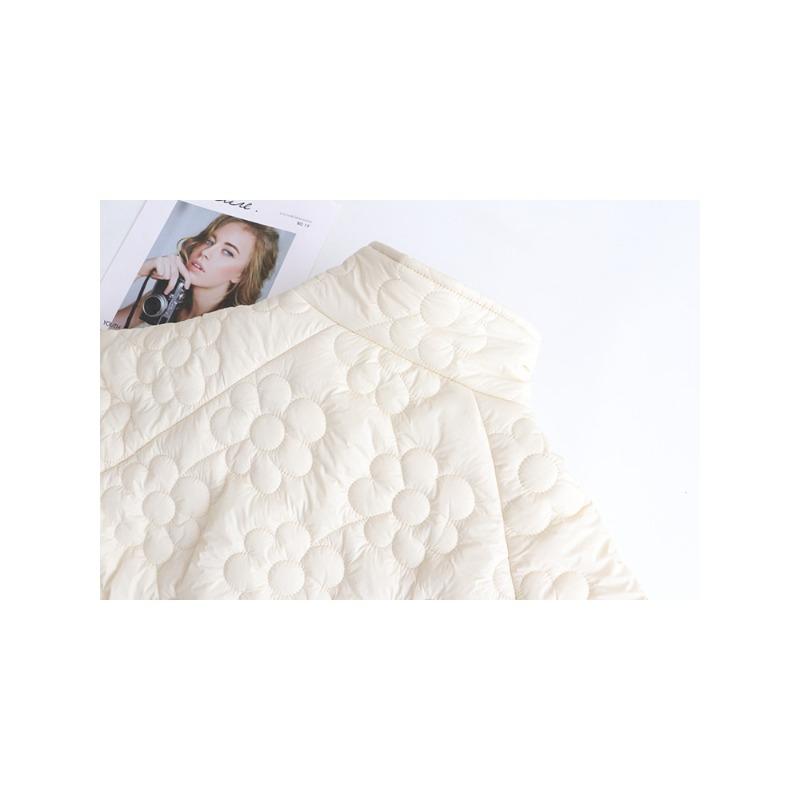 Cotton-padded Jacket Women's Plus Size Lapel Flower Fat Girl Cotton-padded Jacket Thin Sweet Winter Fashion Padded Jacket Short