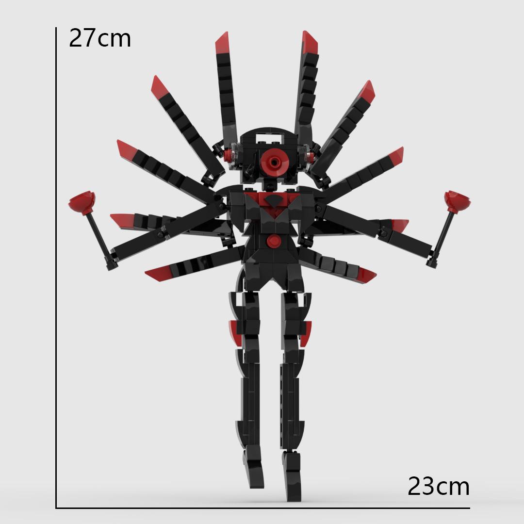 

Игрушка Туалетный Человек и Мониторный Человек Титан Черный Ангел Женщина Стерео Человек Конструктор