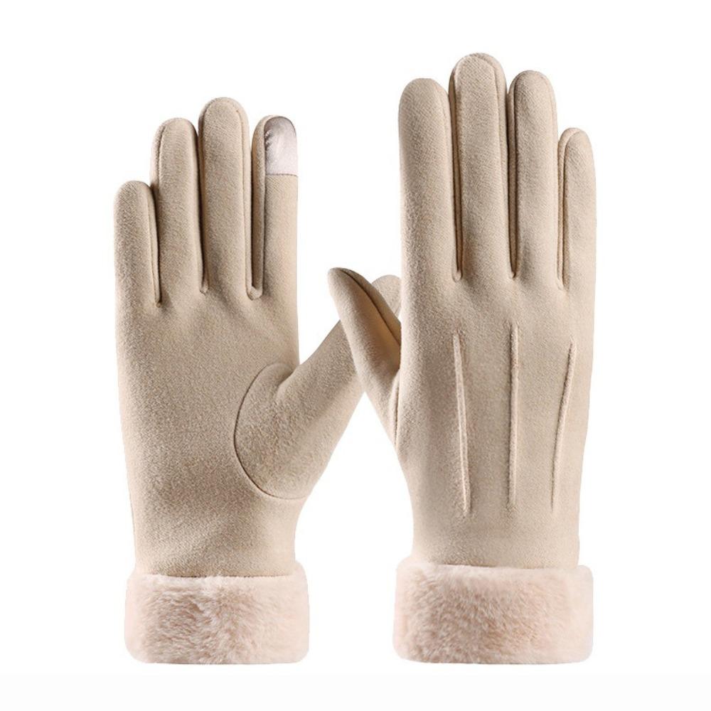 Fashion Thick Gloves Outdoor Guantes Driving Gloves Women