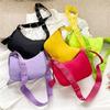 Fashion Nylon Shoulder Bag Women Trendy Handbag Solid Color Crossbody Bag
