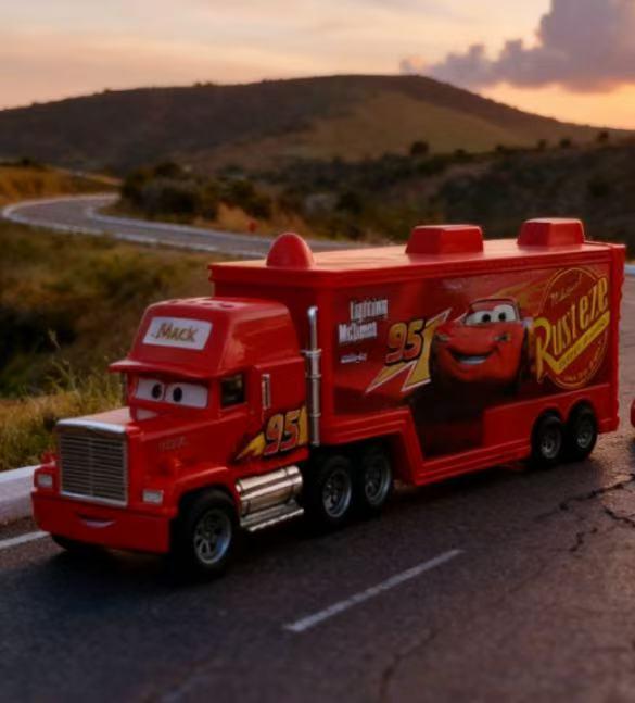Cars 3 Lightning McQueen & Storm Alloy Toy Set - Black, Mater Edition, Kids' Gift