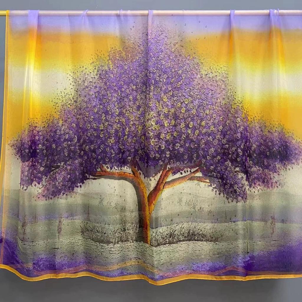 Stoles Wraps Silk Scarf Foulard Female Scarves Wraps Hijab Bandana Women Large-size Beach Shawls Muslim HijabsTravel Sunscreen