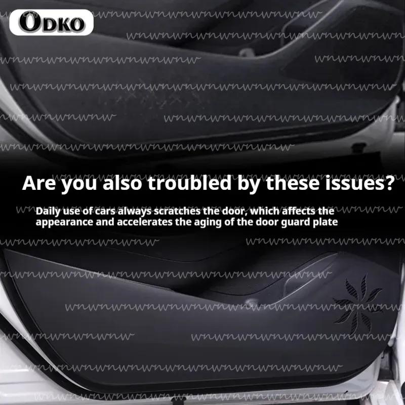 For BMW 6 Series GT G32 2017-2023 4PCS Auto Car Accessories Door Protector Pad Anti-kick Mats Cover PU Sticker