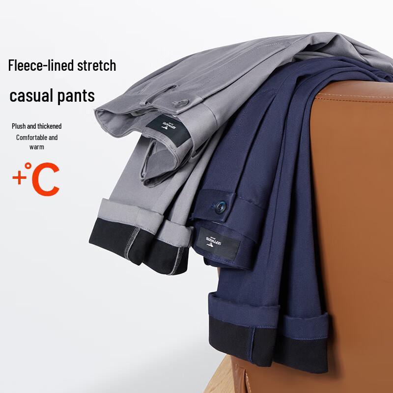 

Septwolves Men s Fleece-Lined Stretch Casual Pants 33A