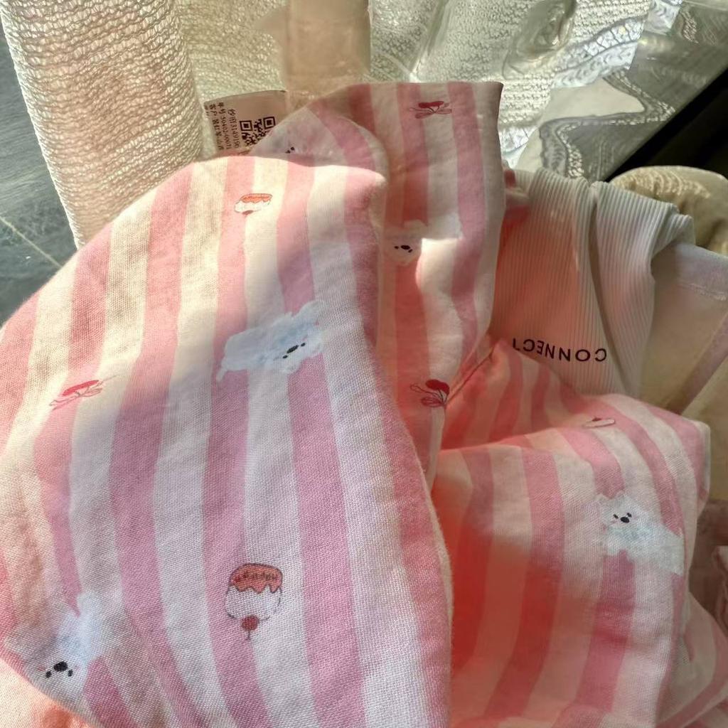 Live Broadcast Explosion Class A Maternal And Infant Grade Cotton Pure Cotton Double-Layer Yarn 4-Pcs Set Student Children'S Dormitory 3Pc Quilt Cover