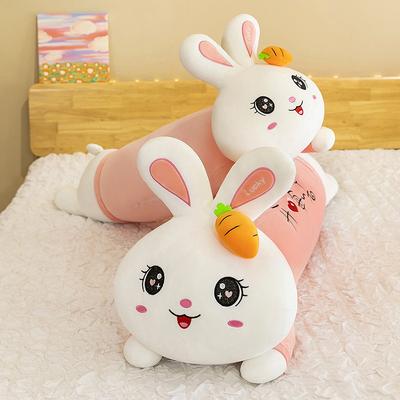 Super fofo brinquedo de pelúcia de coelho rabanete de festa crianças dormem com almofada para jogar para dar presente de aniversário para namorada almofada para carro