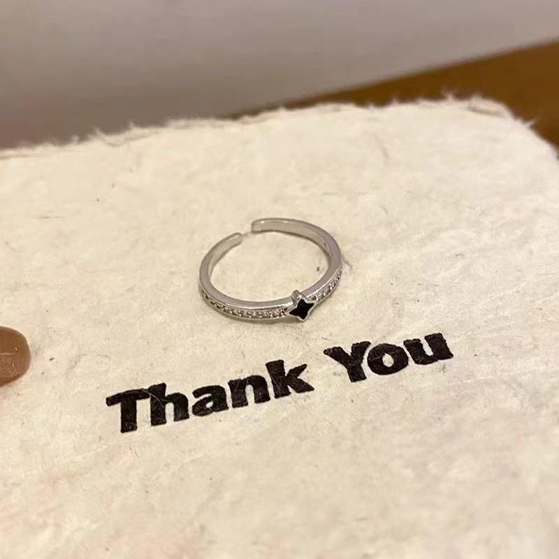 Tide Temperament Sweet Niche Versatile Design Ring Daily Commute Index Finger Ring