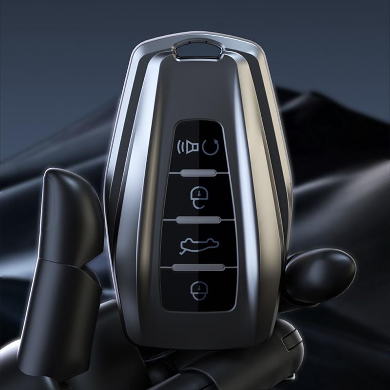 Soft TPU Car Key Case Fob Protector for Geely Coolray X6 X7 EX7 2024 Geometry C Emgrand UV GT GC9 Starray Accessories Keychain