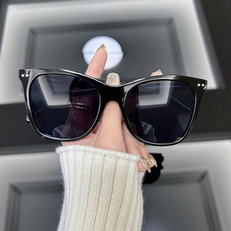 

Новые солнцезащитные очки «кошачий глаз» оверсайз женские дизайнерские брендовые солнцезащитные очки женские винтажные модные с большой оправой