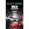 1/32 Honda Acura NSX NA1 Supercar Racing Sports Couple Alloy Metal Diecast Model Car Pull Back Collection & Hobby Gifts Present