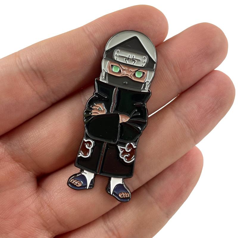 Anime Brosche Naruta Akatsuki Deidara Uchiha Itachi Brosche Cartoon Metall Abzeichen Tasche Dekoration