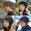 New Unisex Slouchy Winter Hats Plush Fleece Lined Warm Beanie Cap Men Women Casual Decor Mixed Color Winter Ski Knitted Hats