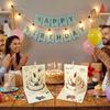 Colorful 3D Happy Birthday Card Surprise Gift Four-Layer Cake Folding Birthday Cake Card Best Wishes Paper