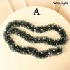 Christmas LED Rattan Garland Decoration For Staircase Fireplace Door Hanging Christmas Ornaments, Xmas Tree Rattan Banner Vine