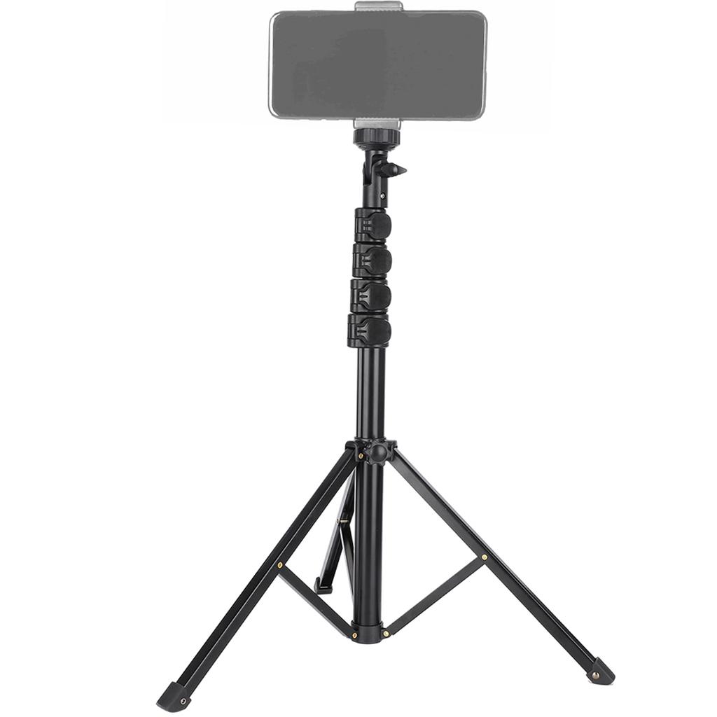 KINGJOY FL019 Hliníková slitina Černý Multifunkční Nastavitelný Držák pro Mobilní Telefon pro Živé Vysílání Fotografování