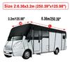 Universal Caravan RV Roof Cover 210D Portable Tarpaulin Durable Motorhome Resistant Outdoor Travel 5*3/6.5*3/7.5*3/8.5*3