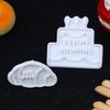 Cartoon Cookie Cutters Plastic Cookie Stamp Confectionery Kitchen Baking Pastry Tools Diy Bakery Tools Stampcookie Cutters