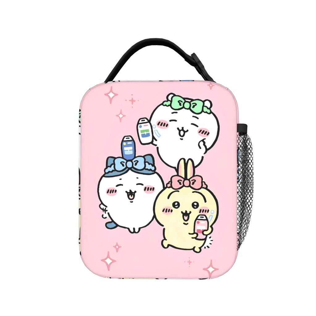 Cute Cartoon Manga Chiikawas Insulated Lunch Bags Leakproof Reusable Cooler Bag Tote Lunch Box Office Picnic Men Women
