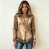 Women's Western Fitted Long Sleeve Shirt Blouse for Casual Outings
