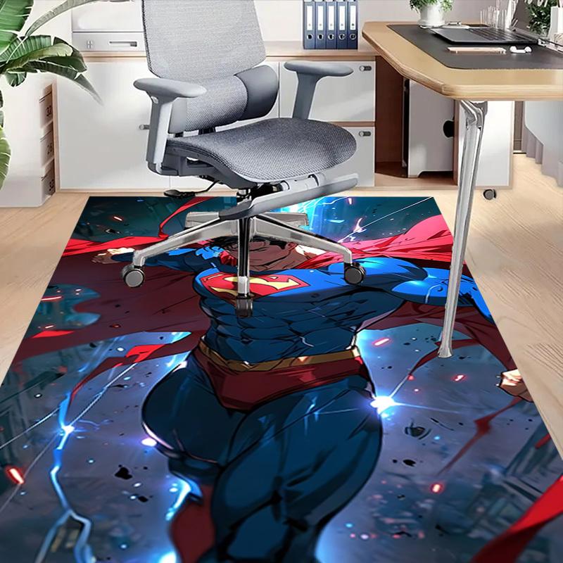 1pc Superman Carpet, for Home & Office Decor, Desk Chair Carpet, Festive Gift,Conference Room CarpetL1085