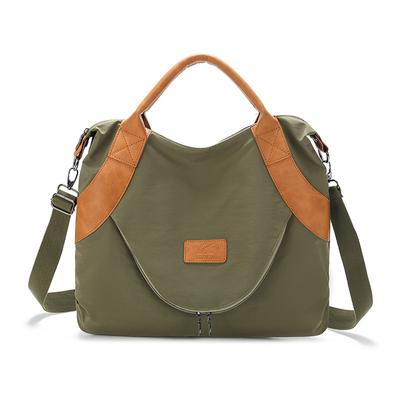 Vintage Dames Tas met Hoge Capaciteit, Enkele Schouder, Schuin, Overdwars, Vintage Nylon Postbode Tote Dames Tas