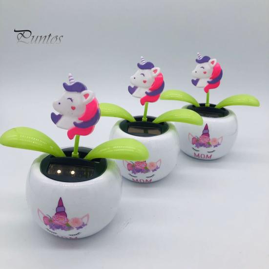 Ornament Car Auto Swinging Solar Energy Vivid Multiple Styles Fidget Toy Decor Interior Decoration Colorful Animated Bobblehead Dancer Dashboard for