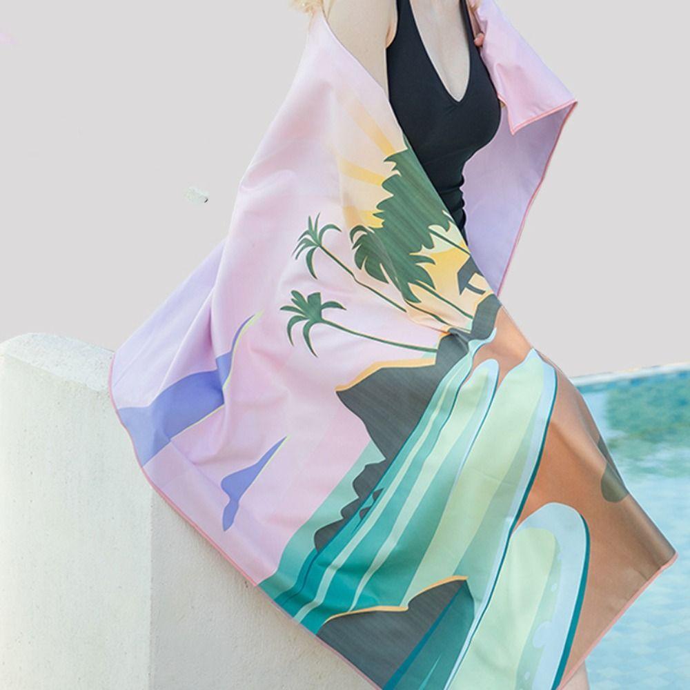 Quick Drying Pool Towel Large Size Microfiber Blanket Bath Towel Oversized Beach Towel Outdoor