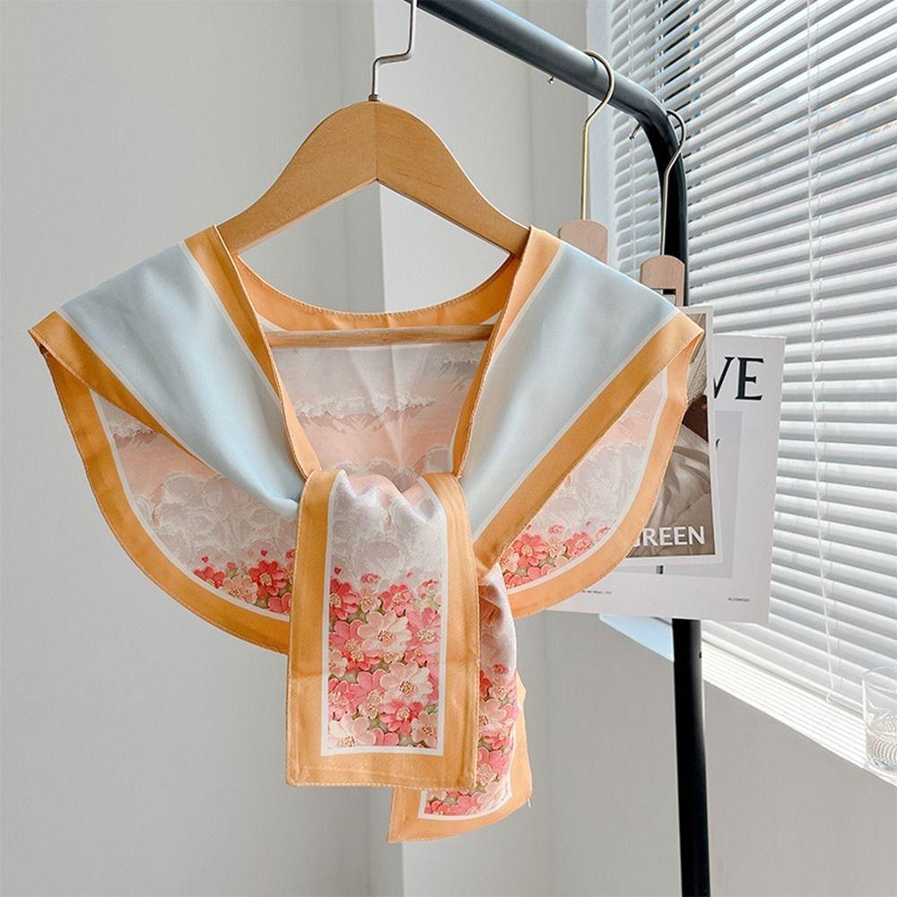 Fashion Scarf Accessories Clothing Accessories Small Shawls Printing Korean Style Scarves Female Shawl Printed Scarf Silk Scarf