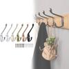 Alloy Durable Zinc Coat Hanger With Drill Holes For Bathroom Closet Organization