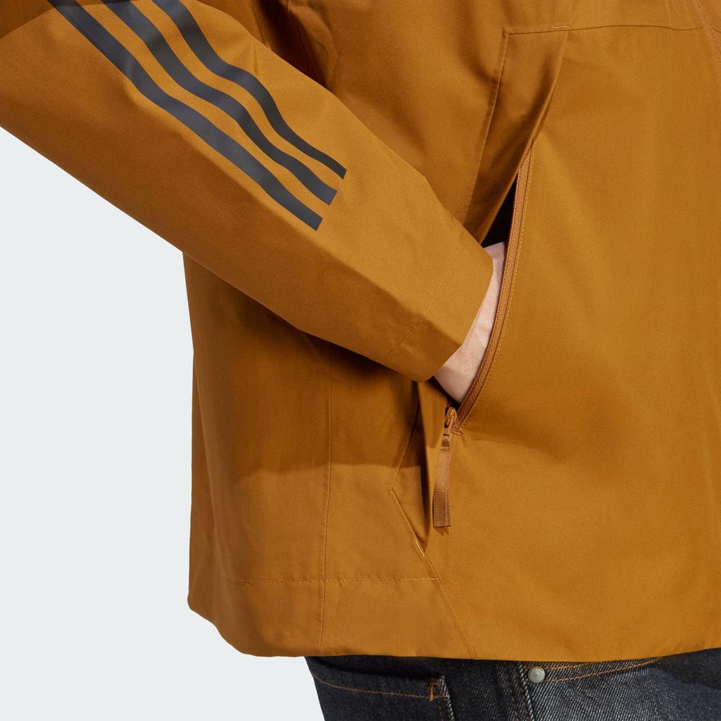 Adidas 3 Stripes Jackets Men's Bronze Strata Hooded Moderate Other IK0506