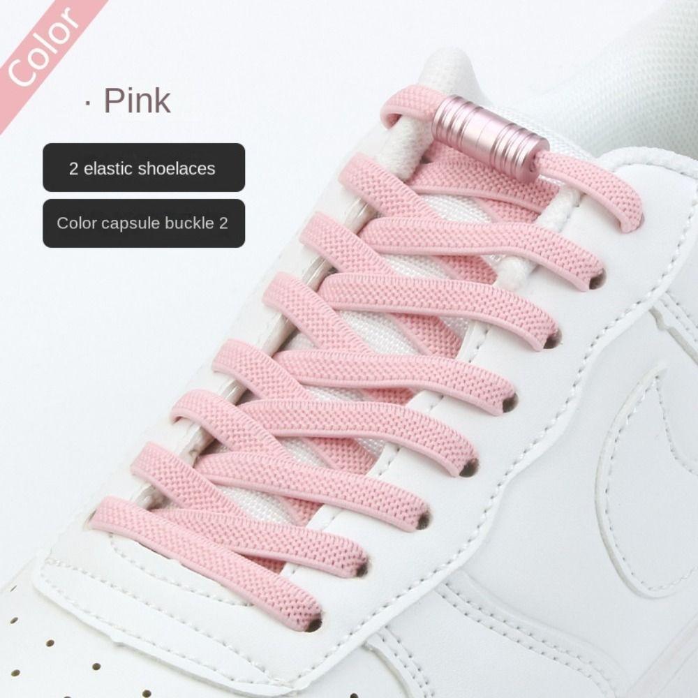 Man Women No Tie Shoelaces Semicircle Elastic Lazy Shoe Laces Shoe Accessories