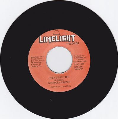 7inch Record GEORGIA BROWN - Step Up In Life NONE Limelight Recor 1989 Jamaica Reggae, Ska & Dub Used