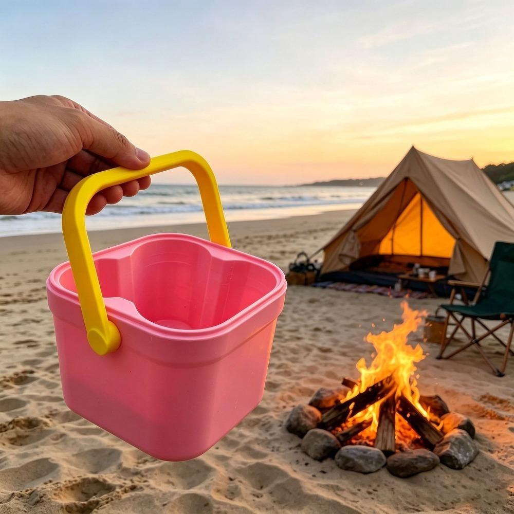 Square Travel Insulated Cooler Case 4-Can Thermal Drink Box Portable Drink Freezer  Outdoor