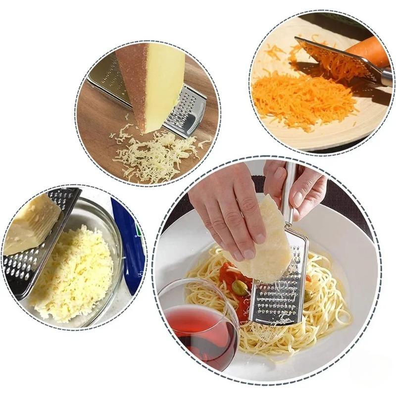 Micro-Blade Fine Grater - Stainless Steel Handle for Hard Cheese, Carrot, Ginger & Lemon Zesting