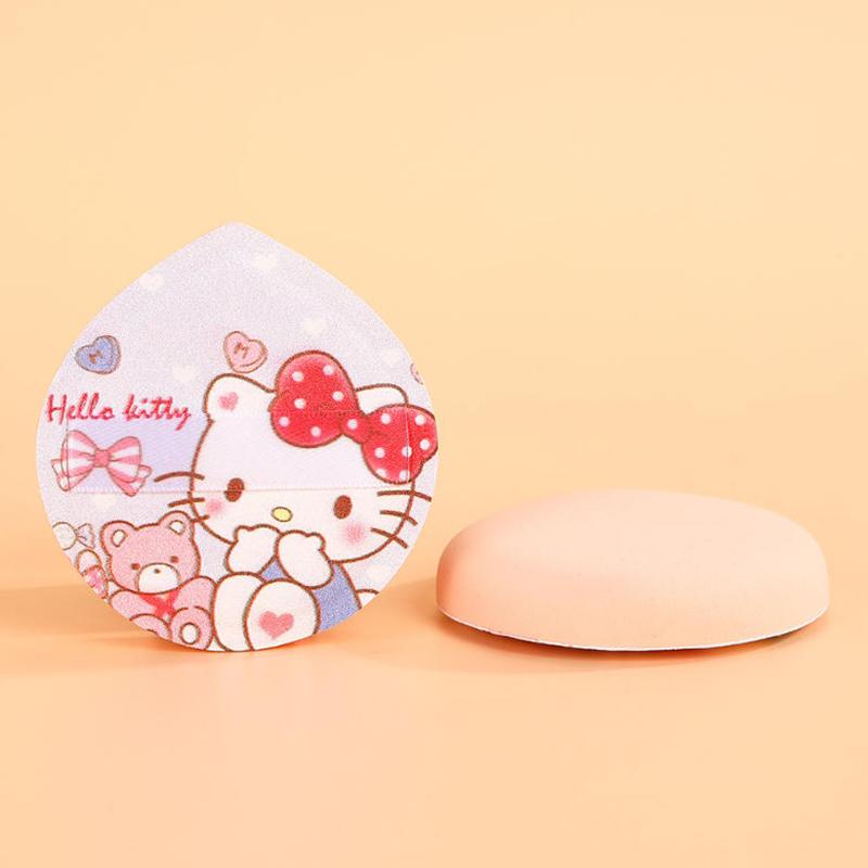 1/5Pcs Cute Kt Cat Soft Triangular Powder Puff Wet And Dry Dual-Use Concealer Makeup Cushion Sanrio Girls Beauty Makeup Tool