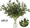 2/6/9PCS Olive Branches Artificial Plants Greenery Stems Olive Leaves Fake Fruits Silk Plants