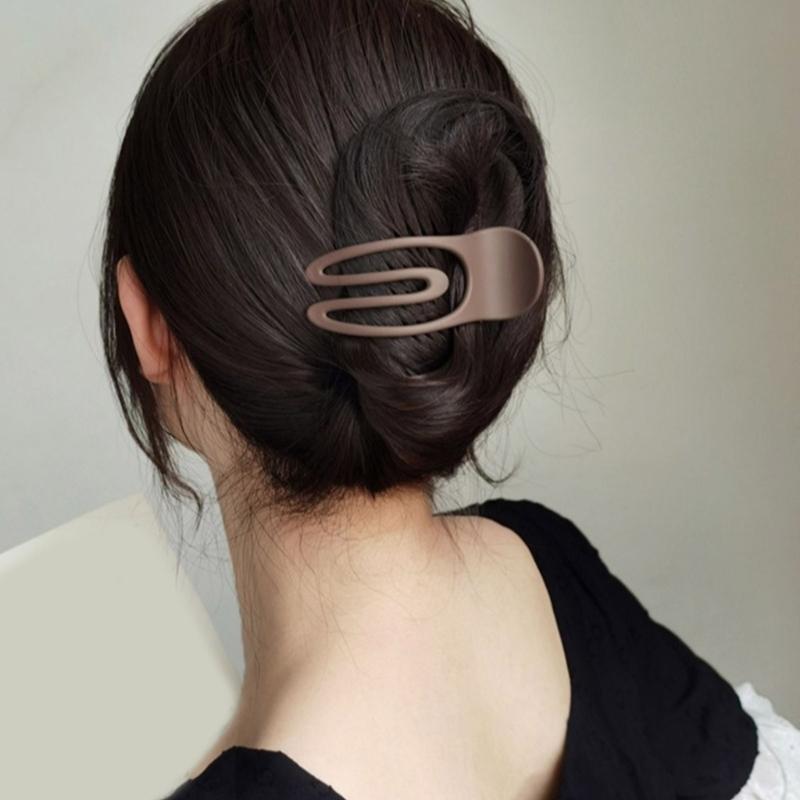3PCS Matte Hair Clamp Strong Grip Barrettes Large Hair Claw Clip For Women Girl Thin Fine Hair Styling Accessories