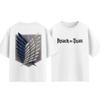 Attack on Titan Wings of Freedom T-shirt Men and Women Summer Cotton Clothing Fashion Breathable Anime Fans Short Sleeve Tops