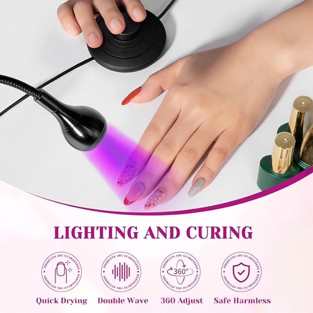 Foot Pedal Switch Nail Dryer Adjustable Head Nail Drying Lamp Gel Polish Curing Lamp  Nail Care
